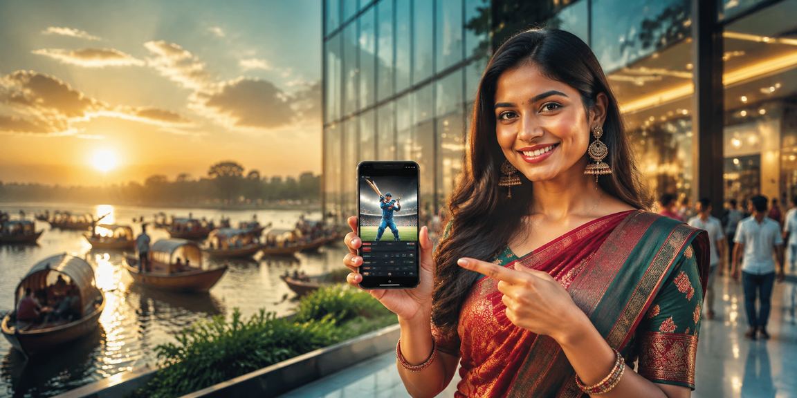 বরিশালের সমুদ্র সৈকতে মোবাইলে ক্রিকেট বেটিং উপভোগ করছেন স্থানীয় ব্যবহারকারী